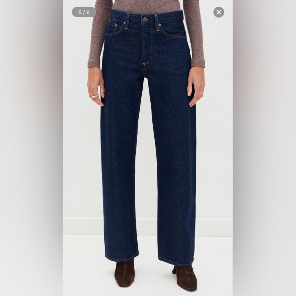 Agolde Arc Low Rise Wide Leg Jeans - Size 23, Nwt!